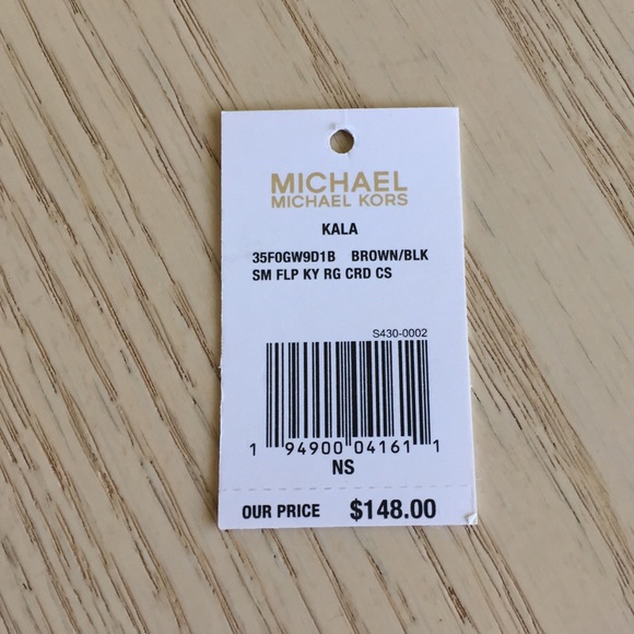 Michael Kors Brown/Black Key Ring, ID, Card Case - Picture 8 of 9